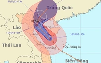 Siêu bão Haiyan lại đổi hướng, có thể vào Đông Bắc Bộ