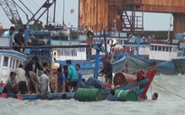 Bình Thuận: Chìm 3 tàu do bão số 1