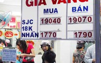 Các tiệm vàng ép giá mua vào
