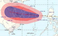 Bão số 9 ngày càng tiến vào bờ biển VN