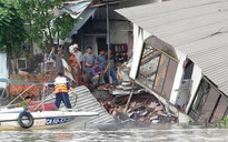Vụ sạt lở, 11 nhà trôi sông: Hỗ trợ người dân tiền thuê nhà