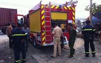 Vừa tiếp nhận, xe chữa cháy bị xe container “thử”