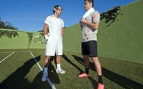 Ronaldo và Nadal tranh tài trên sân quần vợt