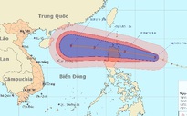 Bão cấp 13 đang vào biển Đông