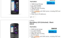 BlackBerry Z10, Q10 mở khóa, bán trực tiếp từ BlackBerry