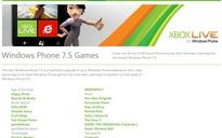 Windows Phone 7.5 sẽ có game Xbox Live mới