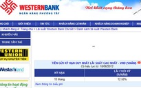 Western Bank bất ngờ giảm lãi suất huy động