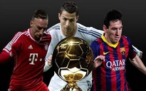 Ronaldo, Messi và Ribery dẫn đầu Quả bóng vàng FIFA 2013