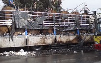Xe tải cháy ngùn ngụt trên Quốc lộ 1A