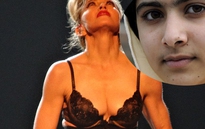 Madonna bị chỉ trích khi “thoát y” ủng hộ cô bé Malala