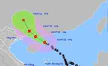 Bão số 1 giật cấp 15 gây mưa rất to ở Đông Bắc Bộ
