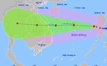 Bão Noru vào Biển Đông thành bão số 4 giật cấp 17 lao nhanh vào Đà Nẵng - Bình Định