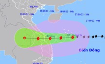 Siêu bão Noru dự báo giật cấp 16 đổ bộ vào miền Trung lúc rạng sáng 28-9