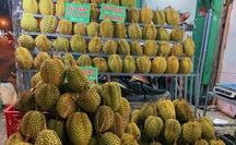 Sầu riêng ế khách, bán cả ngày chỉ có vài người hỏi mua