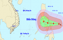 Siêu bão Hagupit giật cấp 17 có khả năng vào Nam Trung bộ