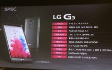 LG G3 lộ diện trong buổi duyệt trước khi ra mắt