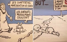 Charlie Hebdo không tha bé trai Syria 3 tuổi chết đuối