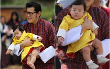 Vua và Hoàng hậu Bhutan khoe con trên Facebook