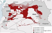 IS mất 28% lãnh thổ ở Syria và Iraq