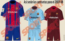 Lộ diện áo đấu mới của Barcelona mùa giải 2017-2018