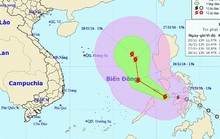 Xuất hiện cơn bão mới ngày càng mạnh gần biển Đông