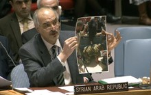 Đại sứ Syria trưng ảnh giả tại Liên Hiệp Quốc