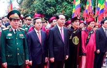Chủ tịch nước Trần Đại Quang dâng hương tưởng nhớ Hùng Vương