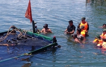 Chìm tàu câu mực chở 36 người, 1 người chết và 1 mất tích