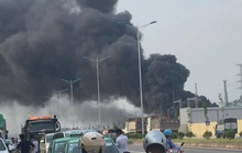 Cháy lớn trạm biến áp 110 KV gần công ty Samsung Thái Nguyên