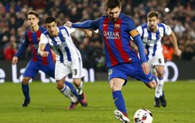 Bộ đôi Suarez lập công, Barcelona vào bán kết Cúp Nhà vua