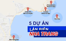 [Infographic] Toàn cảnh 5 dự án lấn vịnh Nha Trang