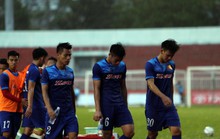 U23 Việt Nam kết thúc sớm buổi tập do mưa