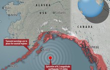 Mỹ cảnh báo sóng thần vì động đất cường độ 8,2