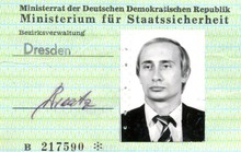 Tìm thấy thẻ điệp viên Stasi của Tổng thống Putin tại Đức