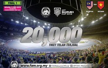 Malaysia bán sạch 20.000 vé online trong 7 phút
