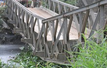 Cầu sắt nối quận 12-Bình Tân bị sụp được thay mới