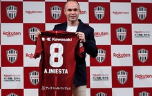 Andres Iniesta gia nhập J-League, nhận lương khủng 75 triệu euro