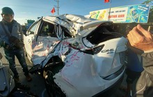 Xe cứu hỏa tông 3 ô tô khi đi chữa cháy