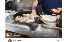 Đầu bếp Nhật trổ tài nhúng tay không vào chảo dầu sôi