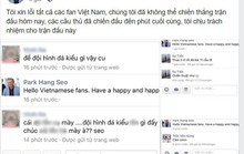 CĐV quá khích tranh cãi trên Facebook giả mạo HLV Park Hang Seo