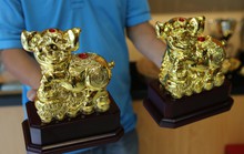 Cận cảnh tượng heo vàng đang gây sốt dịp Tết Kỷ Hợi