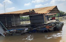 Tàu đâm chìm bè cá trên sông Tiền, thiệt hại cả tỉ đồng