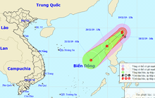 Bão Kalmaegi giật cấp 13 đang lao vào Biển Đông