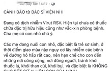 Bác sĩ nhi nói về thông tin virus cực nguy hiểm lây qua những nụ hôn