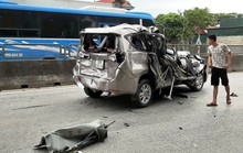 4 ôtô tông nhau liên hoàn trên QL1A, 2 người bị thương