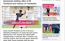 Báo châu Á châm biếm Thái Lan sau trận thua trước Campuchia