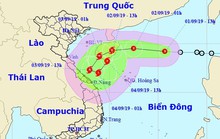 Áp thấp nhiệt đới lao nhanh 20-25 km/giờ, mạnh lên thành bão vào miền Trung