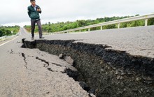 Đường tránh 250 tỉ vừa hoàn thành đã tan nát