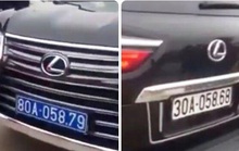Kết quả xác minh xe Lexus LX570 mang 2 BKS màu xanh 80A ở đầu và màu trắng 30A ở đuôi