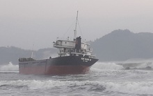 Tàu hàng mất hệ thống điện, bị mắc cạn do va phải đá ngầm